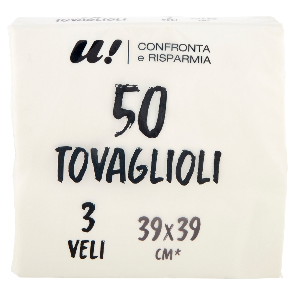 50 Tovaglioli 3 Veli U! Confronta e Risparmia